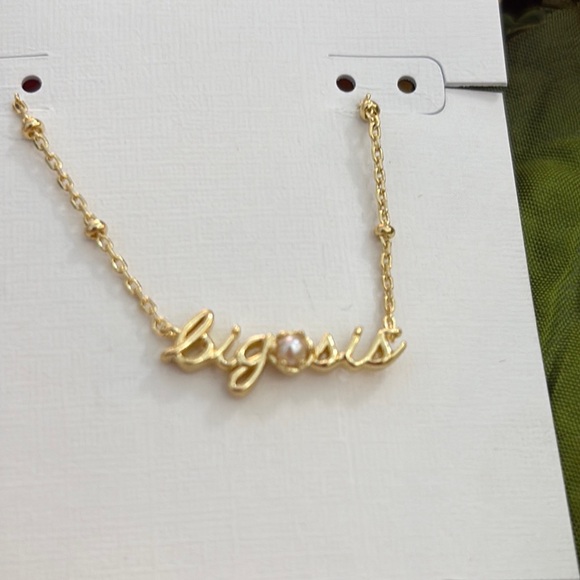 Kendra Scott big sis  Gold Script Necklace - Picture 2 of 5